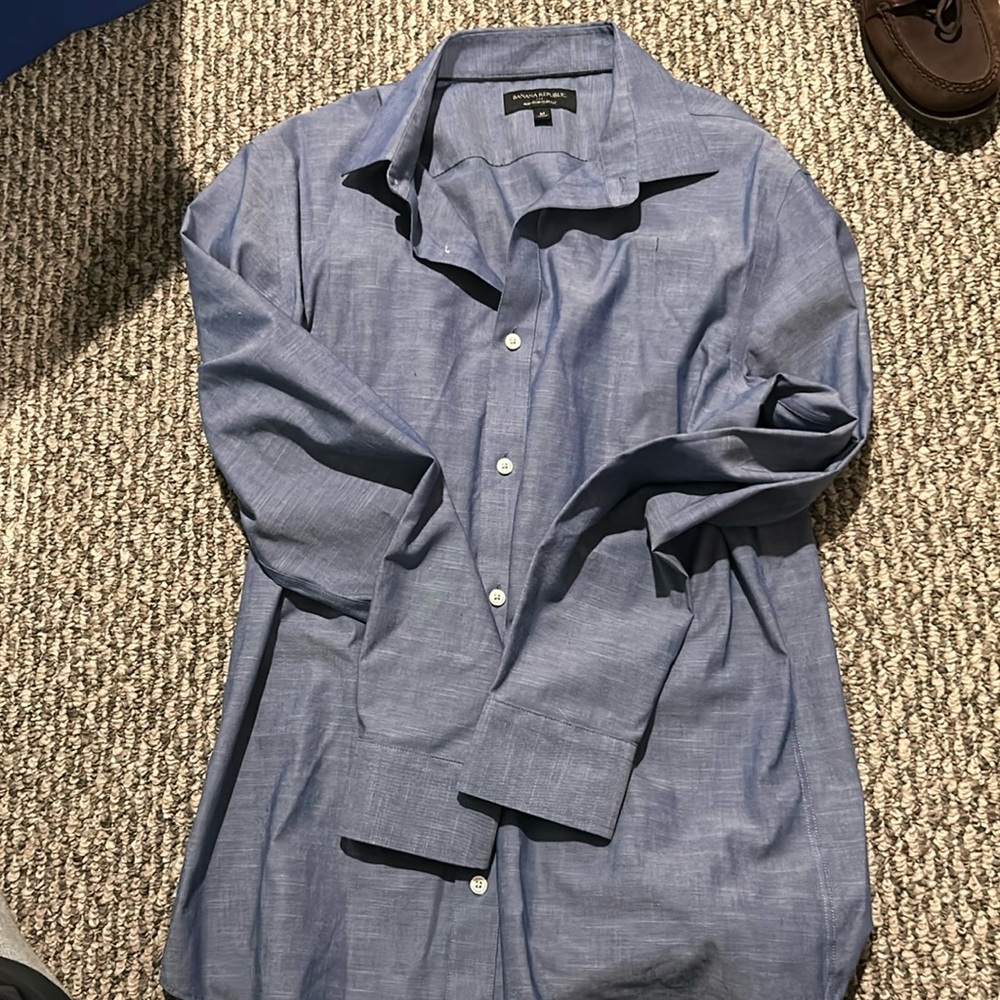 Banana republic non iron slim work shirt